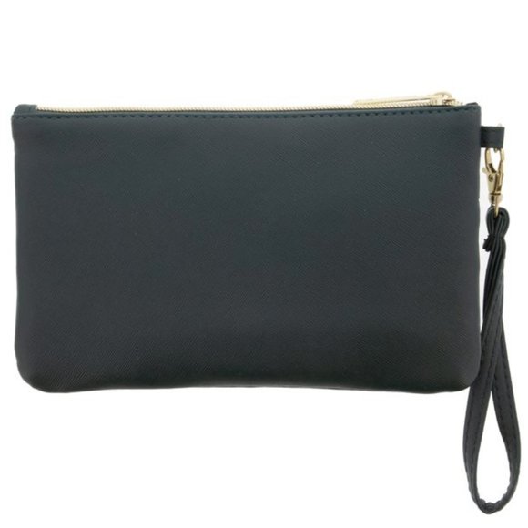 LIZ CLAIBORNE DESIGNER GREEN WRISTLET PURSE WITH PHONE CHARGER - Picture 3 of 3